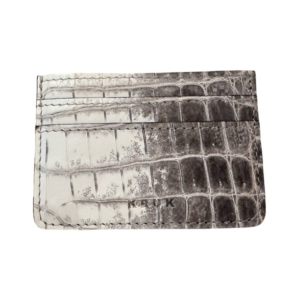 KRUK Himalayan Crocodile Card Holder NEW - Picture 1 of 12